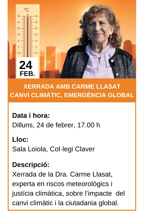 Cartell xerrada Carme Llasat