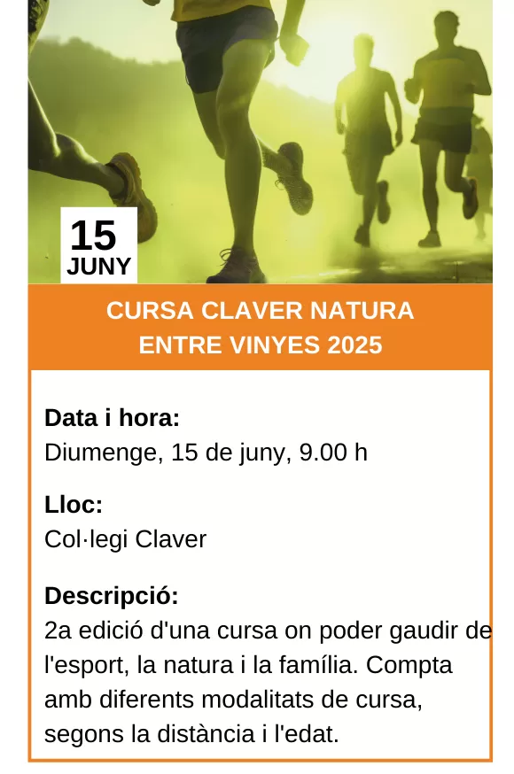 Cartell cursa Claver Natura Entrevinyes 2025