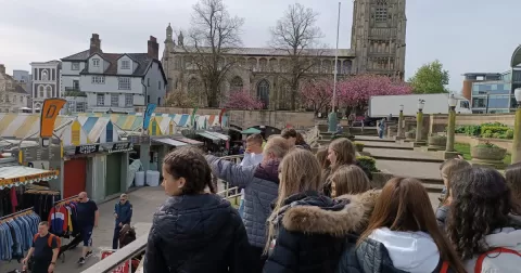 Alumnes de 4t ESO-TQE participants de l'inrercanvi de llengua anglesa a Norwich