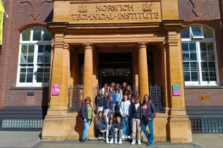 Alumnes de 4t ESO-TQE participants de l'inrercanvi de llengua anglesa a Norwich