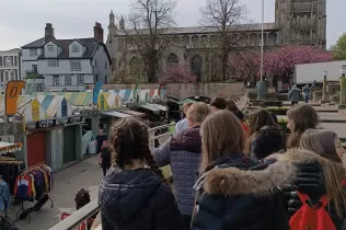 Alumnes de 4t ESO-TQE participants de l'inrercanvi de llengua anglesa a Norwich