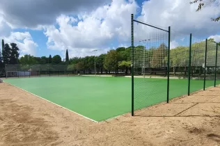 Obres i millores Jesuïtes Lleida_Nova pista de futbol sala i vòlei