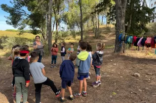 Jornada d'escola bosc d'alumnes de la PIN en el marc del projecte Claver Natura