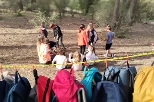 Jornada d'escola bosc d'alumnes de la PIN en el marc del projecte Claver Natura