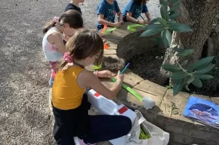 Jornada d'escola bosc d'alumnes de la PIN en el marc del projecte Claver Natura