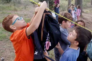 Jornada d'escola bosc d'alumnes de la PIN en el marc del projecte Claver Natura