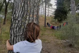 Jornada d'escola bosc d'alumnes de la PIN en el marc del projecte Claver Natura