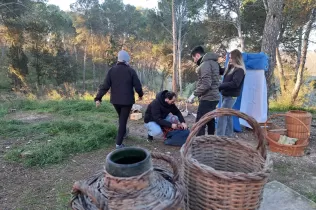 Making of i figurants del Pesebre Vivent al bosc del Claver 2024