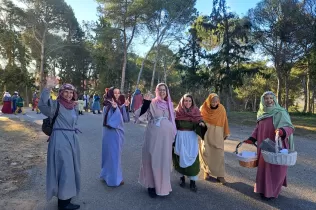 Making of i figurants del Pesebre Vivent al bosc del Claver 2024