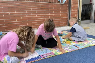 Moment per a la calma a l'Espai Migdia de l'escola