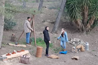 Making of i figurants del Pesebre Vivent al bosc del Claver 2024