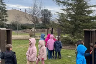 Visita de l'alumnat d'I5 al Parc Europa d'Almacelles en el marc del projecte "Escultura"