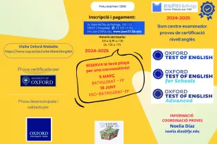 Jesuïtes Bellvitge centre certificador Oxford test of English